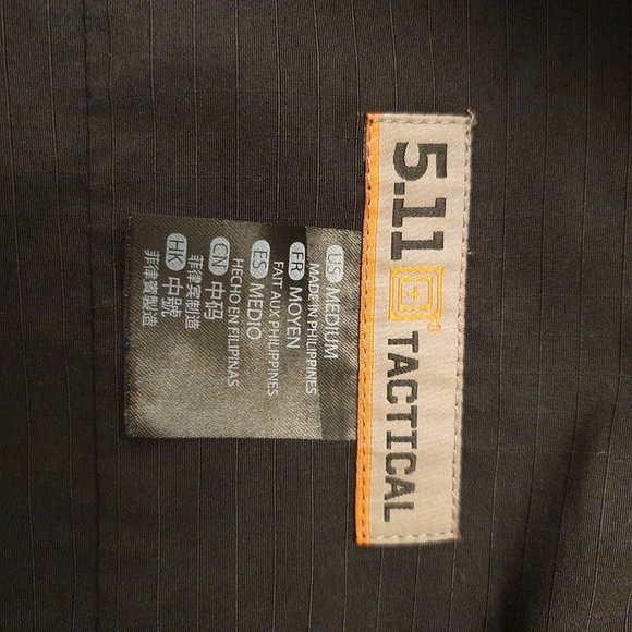 Fast-Tac Short Sleeve Uniform Shirt BLACK - Picture 7 of 8